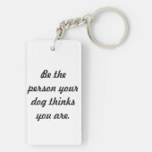 Mooie Border Collie~ Sleutelhanger (achterkant)