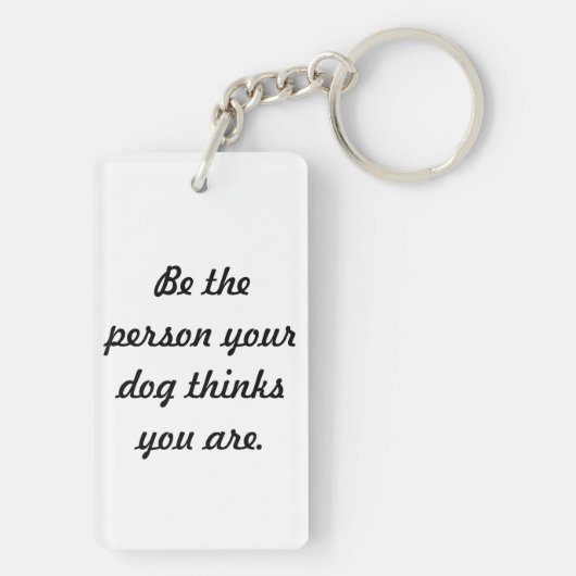 Mooie Border Collie~ Sleutelhanger (achterkant)