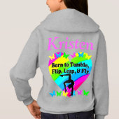 MOOIE BORN TO TUMBLE GEPERSONALISEERDE HOODIE (Achterkant)