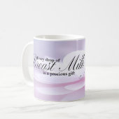 Mooie borstvoeding mok (Voorkant links)