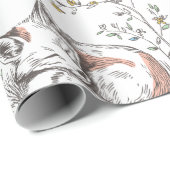 Mooie bos-babyshower cadeaupapier (Rol Hoek)