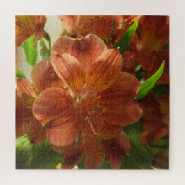 Mooie bos bloemen ontspannende zelfverzorging legpuzzel