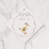 Mooie Bos Eendje Aquarel Bedankt Bedankjes Labels (Voorkant)