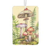 Mooie bos paddenstoelen varens luchtverfrisser (Achterkant)