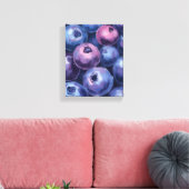 Mooie bosbessen | fruitschilderij canvas afdruk (Insitu (Woonkamer))