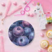 Mooie bosbessen | fruitschilderij papieren bordje (Feest)