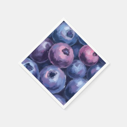 Mooie bosbessen | fruitschilderij servet (Hoek)