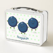 Mooie bosbessen paarse illustratie van de cartoon (Achterkant)