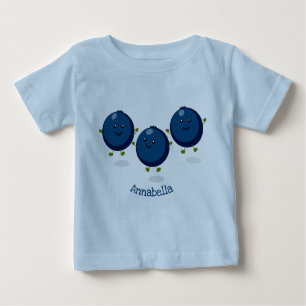 Mooie bosbessen paarse illustratie van de cartoon