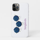 Mooie bosbessen paarse illustratie van de cartoon Case-Mate iPhone case (Achterkant)