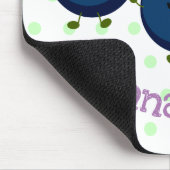 Mooie bosbessen paarse illustratie van de cartoon muismat (Hoek)