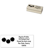 Mooie bosbessen paarse illustratie van de cartoon rubberstempel (Gestempeld)