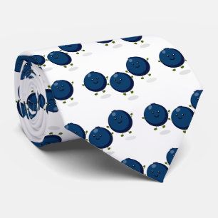 Mooie bosbessen paarse illustratie van de cartoon stropdas