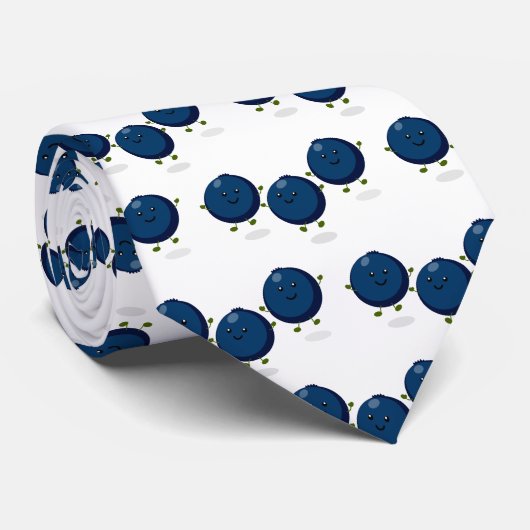 Mooie bosbessen paarse illustratie van de cartoon stropdas (Opgerold)