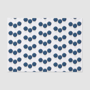 Mooie bosbessen paarse illustratie van de cartoon tissuepapier