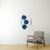 Mooie bosbessen paarse illustratie van de cartoon wandkleed (In situ)