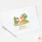Mooie bosdieren baby shower feest labels (Envelop)