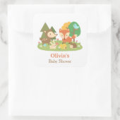 Mooie bosdieren baby shower feest labels (Tas)