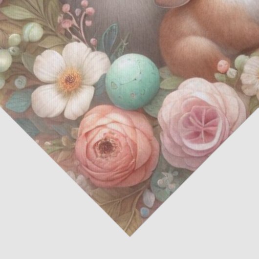 Mooie Bosdieren Bloemig Tissuepapier (Detail)