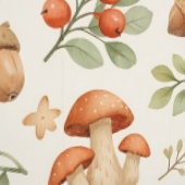 Mooie bosdieren en bessen patroon behang (Zoom)