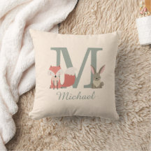 Mooie bosdieren vrienden monogram initiaal
