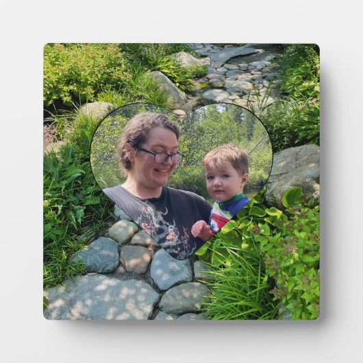 Mooie bosfoto zonovergoten bomen fotosjabloon fotoplaat (Voorkant)