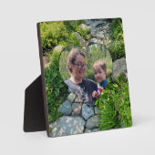 Mooie bosfoto zonovergoten bomen fotosjabloon fotoplaat (Voorkant)