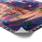 Mooie Bosherten Magische Fantasy Poster (Hoek)