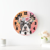 Mooie Boston Terrier hond Grote Klok (Huis)