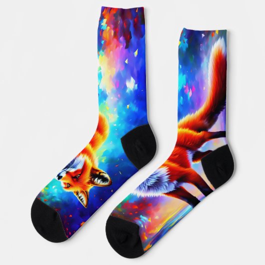 Mooie bosvos, rode kleur, wit sokken (Links)