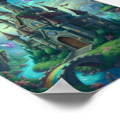 Mooie boszonnestralen fantasy poster (Hoek)