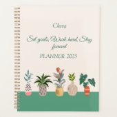 Mooie Botanicals Gepersonaliseerde Planner 2025 (Voorkant)