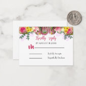 Mooie botanische bloementuin antwoord Kaart Notitiekaartje (Voorkant / Achterkant in situ)