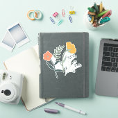 Mooie botanische bloemmotief sticker (iPad Cover)