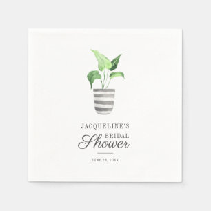 Mooie Botanische Boho Plant Bruiloftsshower Papier Servet