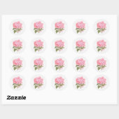 Mooie Botanische Hydrangea Bloem Ronde Sticker (Vel)