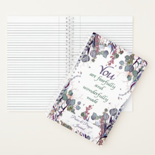 Mooie botanische lof- en gebedsdagboek notitieboek