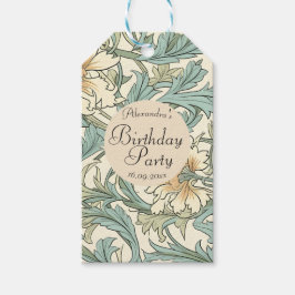 Mooie botanische Natuurlijke hand getrokken kunst Cadeaulabel