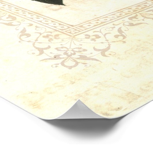 Mooie botanische print Camellia bloem (Hoek)