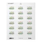 Mooie Botanische Spa Bloemige Retouradres Etiket (Full Sheet)