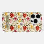 Mooie Botanische Waterverf Wilde Bloem Naam Case-Mate iPhone Case (Achterkant (horizontaal))