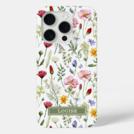 Mooie Botanische Wilde Bloemen Naam iPhone 15 Pro Case