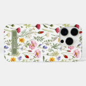 Mooie botanische wilde bloemen naam  Case-Mate iPhone case (Achterkant (horizontaal))