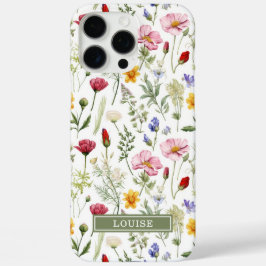 Mooie Botanische Wilde Bloemen Naam iPhone 16 Pro Max Hoesje