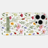 Mooie Botanische Wilde Bloemen Naam Case-Mate iPhone Case (Achterkant (horizontaal))