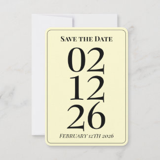 Mooie Boter Gele Trouwkaart Save the Date Kaarten