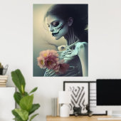 Mooie Botten AI Generated Art Poster (Thuiskantoor)