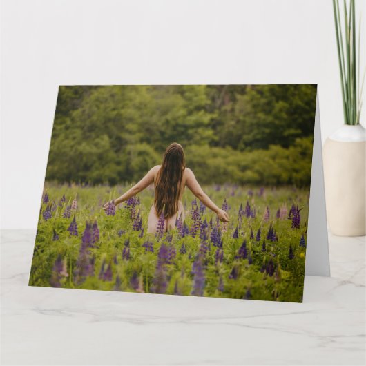 mooie boudoir met wenskaart van de groenen kaart (Voorkant)