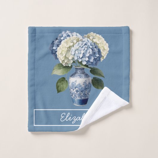Mooie bouquet hortensia bad handdoek (Wasdoekje)
