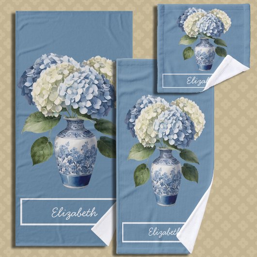 Mooie bouquet hortensia bad handdoek